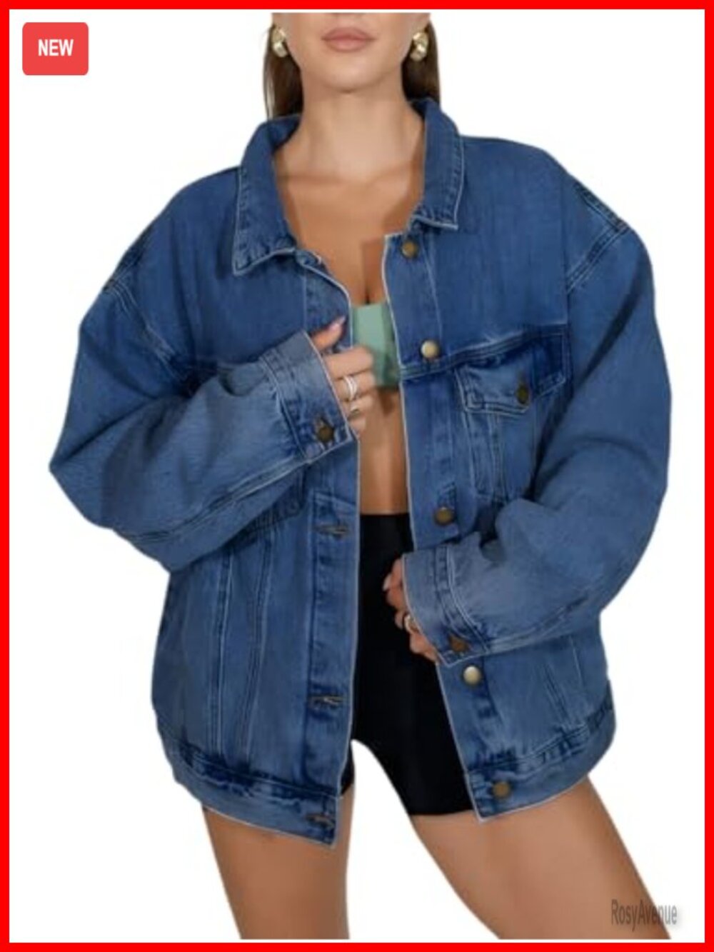 Oversized Boyfriend Denim Jacket Shacket